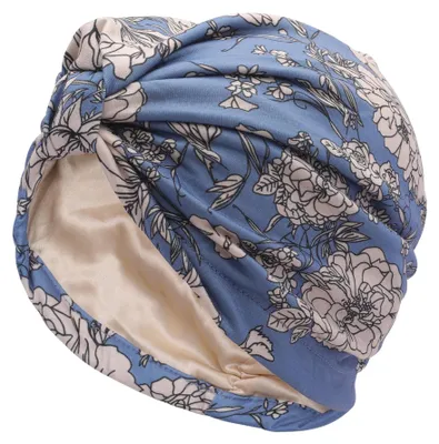Produktbild von Solidchoice – Chemotherapie-Kopfbedeckung für Damen mit Bindeband – Hijab-Mütze mit Satinauskleidung