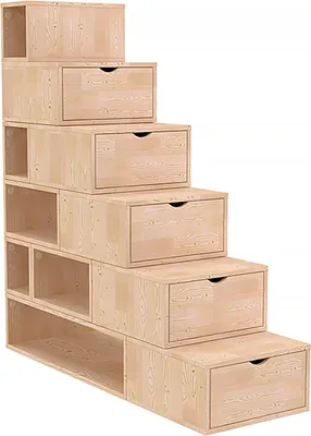 Immagine prodotto di Scaffale a gradini 150 cm - grezzo (senza vernice)