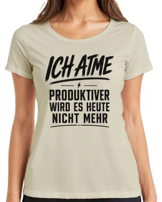 Obrázok produktu pre Ich, produktívnejšie už dnes nebude – dámske tričko, motív: príroda, veľkosť XXL
