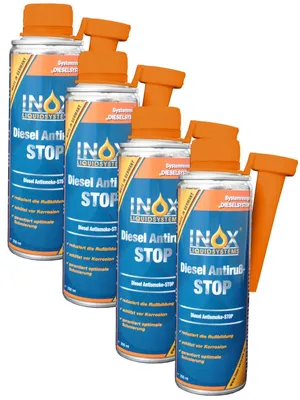 Produktbild von INOX® Diesel Anti Ruß Stop Additiv, 4x250ml - Kraftstoffzusatz für Dieselmotoren