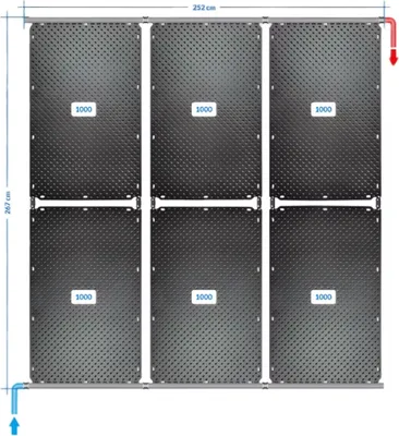 Produktbild von OKU Solarabsorber Pool-Solarheizung SET 12 - 6 Absorber