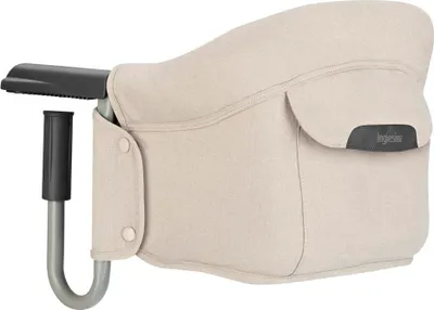 Produktbild von Inglesina Fast, Klappbarer Tischsitz, Beige (Desert Beige), Leicht zu Transportieren, Waschbar, Sichere Befestigung, Bis 15 kg, 35 x 27 x 42 cm