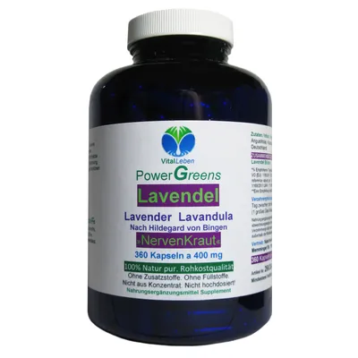 Produktbild von LAVENDEL pur 360 Kapseln Ruhe finden, entspannen, abschalten. Balance und Gelassenheit im Alltag & gute Nacht. Reines Blütenpulver Ohne Zusatzstoffe.