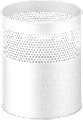 Produktbild von Halbperforierter Papierkorb 15 Liter - Weiß