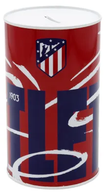 Zdjęcie produktu dla Atletico De Madrid Duża blaszana skarbonka przezroczysta przezroczysta jeden rozmiar