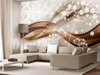 Immagine prodotto di Carta da parati in tessuto non tessuto, motivo astratto floreale, 400x280 cm – Carta da parati moderna, ideale per soggiorno, decorazione murale, corridoio, ufficio, modello a-C-0019-a-b