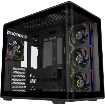 Zdjęcie produktu dla Cooler Master Elite 600, Tower, PC, Czarny, Przezroczysty, ATX, micro ATX, Mini-DTX, Mini-ITX, SPCC, Stal, Szkło hartowane, Gaming