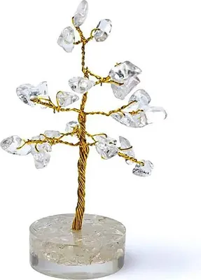 Immagine prodotto di Albero della pietra preziosa Cristallo di rocca --confezione da 4 pezzi - ± 8 cm