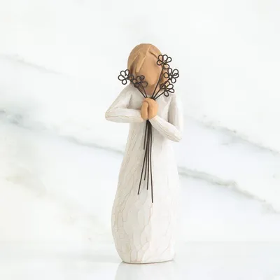 Produktbild von Freundschaftsfigur - Natur - 1 Stück - Polyharz - 3,8 x 3,8 x 14 cm