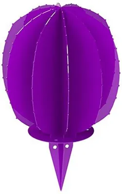 Immagine prodotto di Bourguignon CAC03BOU092VLET, sfera decorativa a forma di cactus, colore viola, diametro 9,2 cm
