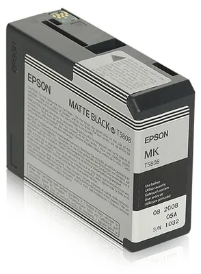 Immagine prodotto di Cartuccia Epson Tint nero opaco T 580 80 ml T 5808