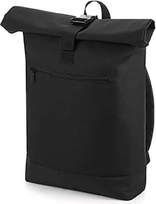 Produktbild von Bagbase Roll-Top Rucksack (12 Liter) BC3146 (Einheitsgröße) (Schwarz)