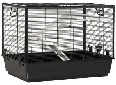 Immagine prodotto di Gabbia per Porcellino d'India 80x48x58 cm con Rampa Nera