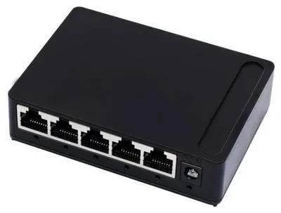 Obrázek produktu pro Síťový přepínač a rozbočovač – gigabitový ethernetový přepínač s 5 porty RJ45 (10–100–1001 Mbit/s)