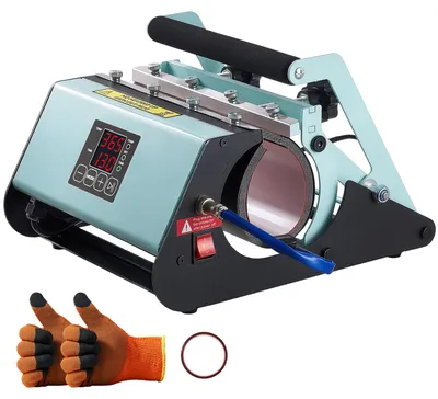 Produktbild von SucceBuy Tassenpresse Becherdruckmaschine für Sublimationsdruck, 887 ml, Grün – Inklusive Klebeband & Handschuhe, mit einfacher Temperatur- und Zeiteinstellung für Becher und Tassen