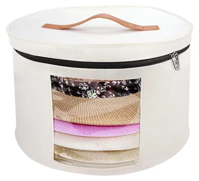Image de Organisateur de chapeaux avec fermeture éclair et fenêtre transparente