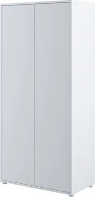 Produktbild von MEBLINI Kleiderschrank 2 Türig für Schrankbett Bed Concept - Drehtürenschrank mit Einlegeböden und Kleiderstange - BC-20 - Weiß Matt