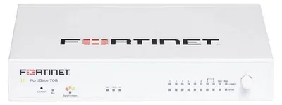 Produktbild von Fortinet FortiGate 70G, 10 Gbit/s, 10 Gbit/s, 7,1 Gbit/s, 2500 Mbit/s, 1300 Mbit/s, 1400 Mbit/s
