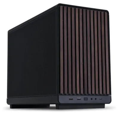 Zdjęcie produktu dla Obudowa Lian Li A3-mATX Micro Tower czarna, drewno