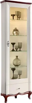Produktbild von Eckvitrine Glasvitrine Vitrinenschrank Schrankvitrine Eckschrank Eckglasschrank