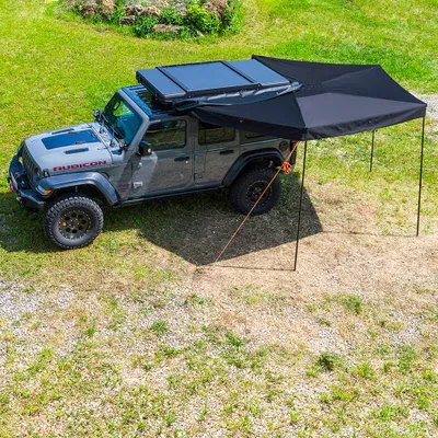 Obrázok produktu pre Strešný stan Markíza Predsienka Hliník LED osvetlenie 270* 2,7x2x2 metre Overlanding