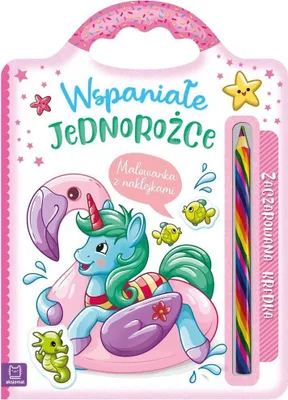 Image de Les licornes magnifiques. Livre de peinture avec autocollants