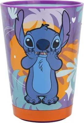 Image de Lilo & Stitch Gobelet anti-renversement PP 470 ml Drop Safe Gobelet en plastique avec système Smartgrip