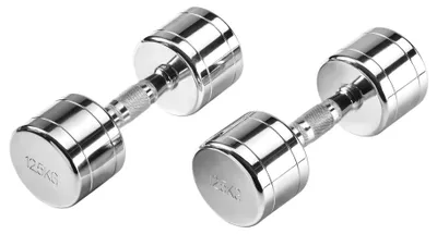 Produktbild von Verchromte Kurzhanteln von 1-20 kg mit Ergonomischen Griffen