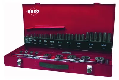 Produktbild von RUKO Gewindeschneidwerkzeug-Satz HSS - 54-tlg.