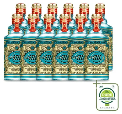 Zdjęcie produktu dla 12 sztuk wód toaletowych 4711 Original Eau de Cologne, butelka Molanus, pojemność 100 ml, opakowanie zbiorcze