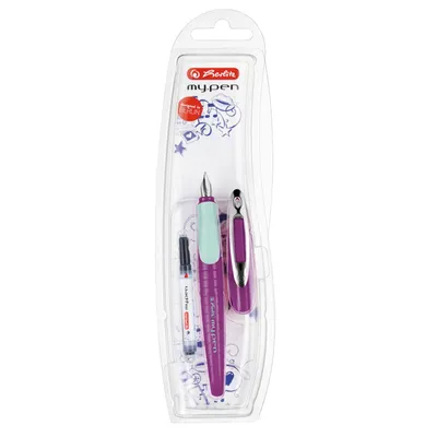 Image de Stylo my.pen – pointe M, poignée ergonomique, lilas/menthe, pour droitiers, blister