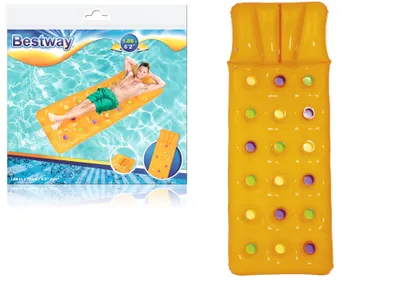 Image de Matelas de natation gonflable jaune 188 x 71 cm Bestway 43014