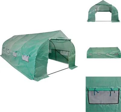 Immagine prodotto di vidaXL Polytunnel Serra mobile e calpestabile con struttura in acciaio 18 m² - Serre