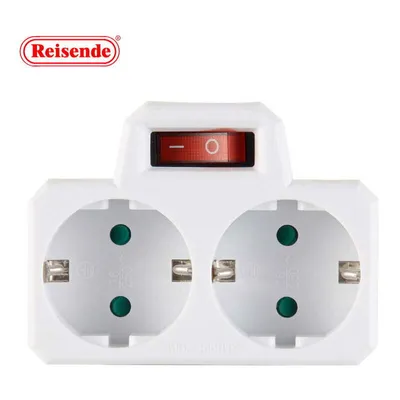 Produktbild von Biplite Steckdosenleiste Steckeradapter mit Schalter 2 Steckdose 16A thsin