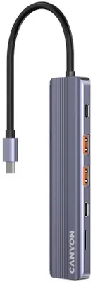 Productafbeelding van Canyon DS-17, USB-C, HDMI, USB 3.2 Gen 1 (3.1 Gen 1) Type-A, USB-C, MicroSD (TransFlash), 10000 Mbit/s, 60 Hz, 3840 x 2160 pixels