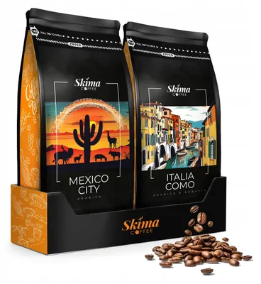 Productafbeelding van Gemalen koffie, 2 x 1 kg, ITALIA COMO/MEXICO CITY, vers gebrand voor gebruik in een automaat