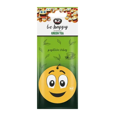Zdjęcie produktu dla K2 Be Happy Zapach Odświeżacz Zawieszka Green Tea