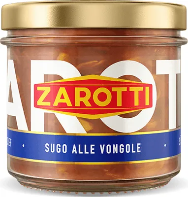 Zdjęcie produktu dla Sos do makaronu z małżami Sugo Alle Vongole 110g - Zarotti