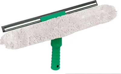 Image de Unger VisaVersa Fensterwischer + Einwascher 45 cm mit S-Schiene Bezug Gummi