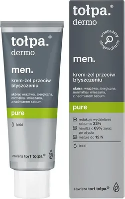 Immagine prodotto di Tołpa Dermo Men. Gel-crema purificante e opacizzante, formula leggera, 40 ml