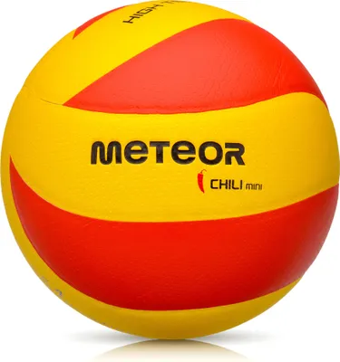 Produktbild von Volleyball Schulball Spielball Trainingsvolleyball Meteor CHILI #4 gelb/rot