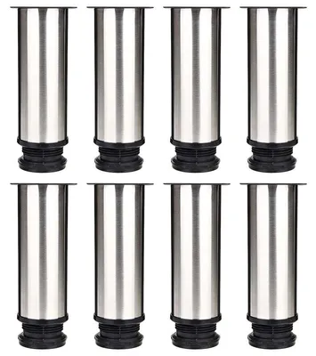 Productafbeelding van Set van 8 Verstelbare Meubelpoten van RVS 15 cm