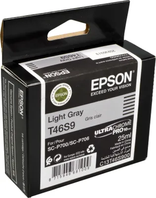 Produktbild von Epson UltraChrome Pro, Standardertrag, Grau, Tinte auf Pigmentbasis, 25 ml, 1 Stück(e), Einzelpackung