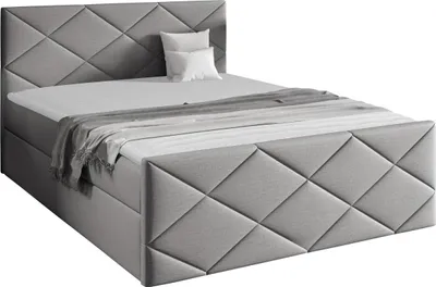 Produktbild von MIRJAN24 Boxspringbett Herkules, Ehebett mit zwei Bettkästen, Doppelbett, Stilvoll Schlafzimmer (Zetta 302, Größe: 160x200 cm)
