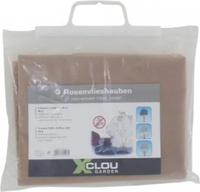 Image de Housse de protection hivernale Housse de protection pour rosiers Housse en non-tissé 0,8 x 0,75 m Lot de 3 pièces