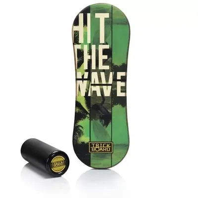 Zdjęcie produktu dla Trickboard | Zestaw do balansowania | Deska Balance Board 87 cm | Wałek z pokryciem gumowym | Dla dzieci i dorosłych