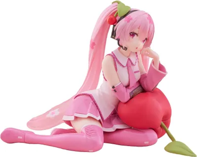 Produktbild von Hatsune Miku PVC Statue Desktop Cute Figure Sakura Miku Cherry Cushion Ver. 13 cm