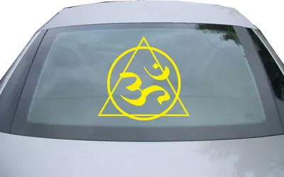 Produktbild von Indigos UG - Aufkleber Heckscheibe & Motorklappe DE2590 - gelb - 600x553 mm - JDM King - Auto Scheiben Fenster Heckklappe Tuning Racing JDM - Die cut