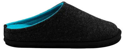 Produktbild von LOEWENWEISS Lowenweiss Easy Bicolore - Handgefertigte Hausschuhe aus gekochter Wolle - Grau/Blau BLAU 47