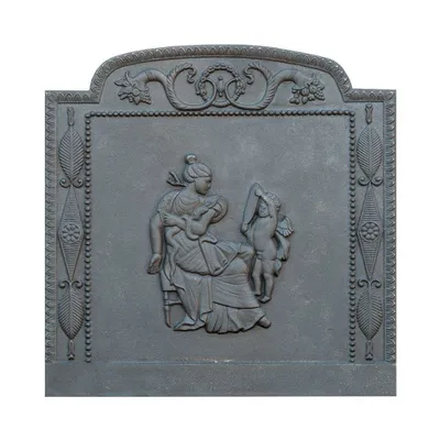 Obrázek produktu pro Litinová krbová deska s dekorem VENUS CM. 80 × 80 V SP. 1,2 cm DS
